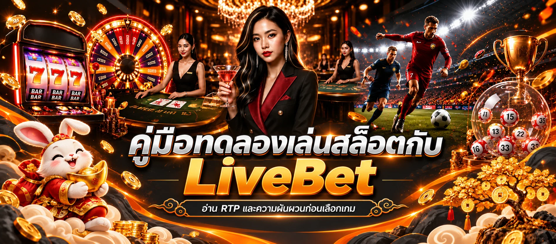 LiveBet คู่มือทดลองเล่นสล็อต อ่าน RTP และความผันผวน
